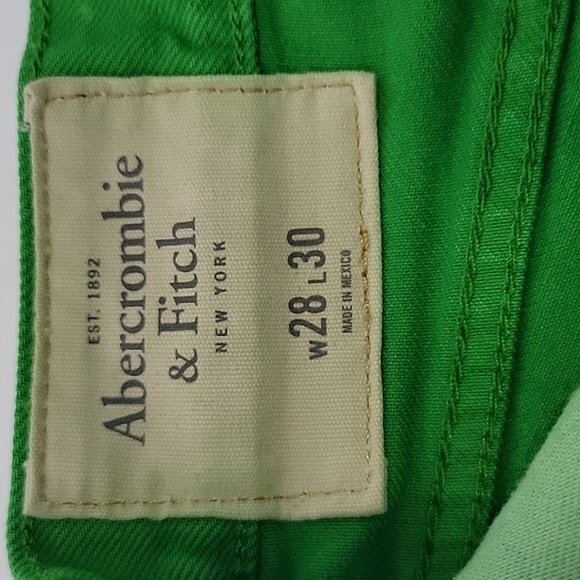 Abercrombie Fitch A&F Skinny Green Jeans/ Size  28x30. - Picture 7 of 12